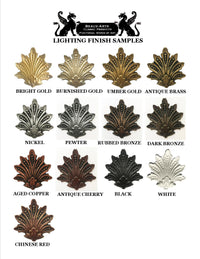 available finish options for Beaux-Arts recessed lighting medallions