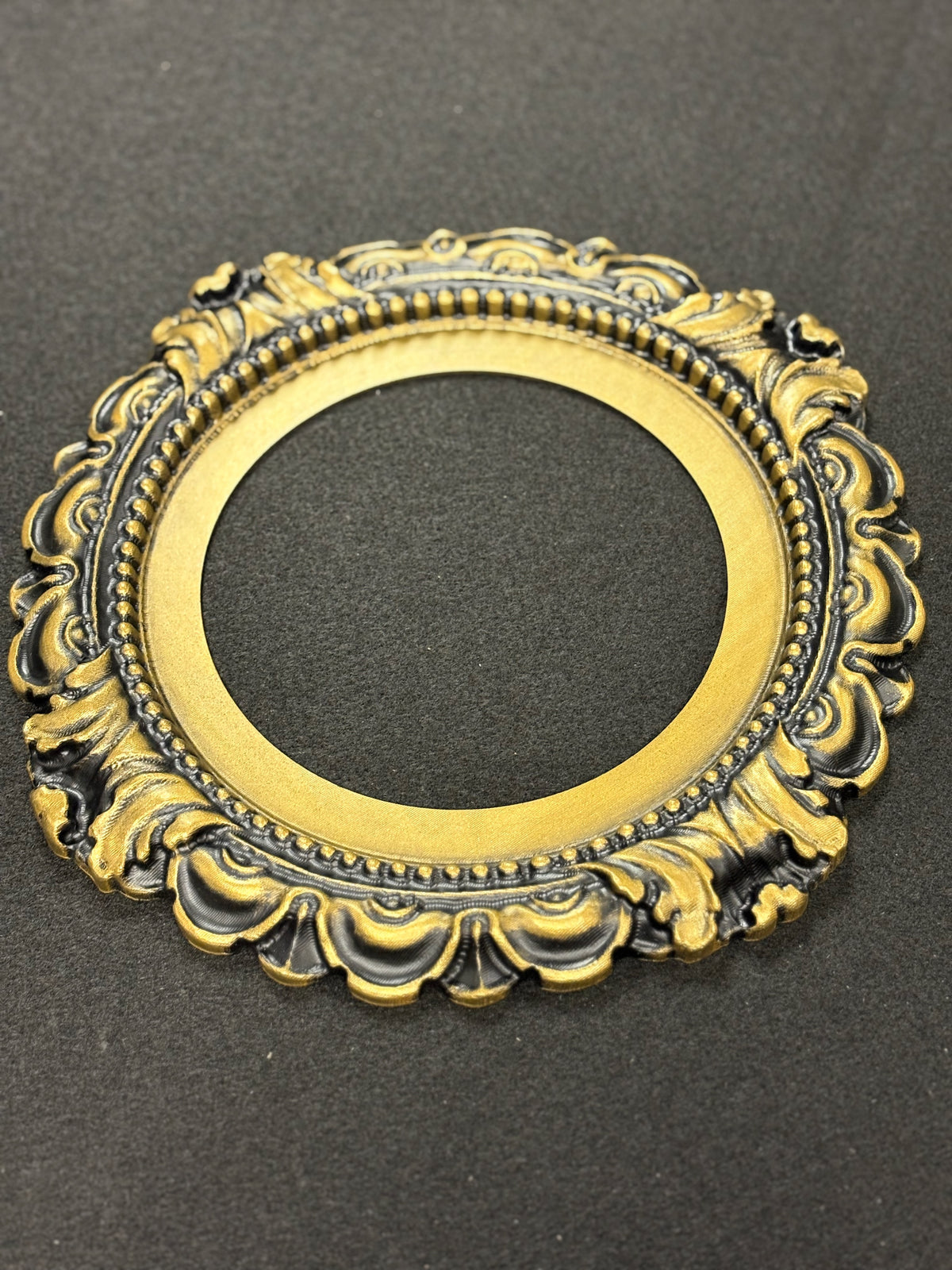 antique brass recessed lighting medallion for 5 and 6" canister, LED Retrofit by Beaux-Arts Classic Products