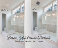 Exhaust Fan Cover | Craftsman Style Decorative Bathroom Fan Cover