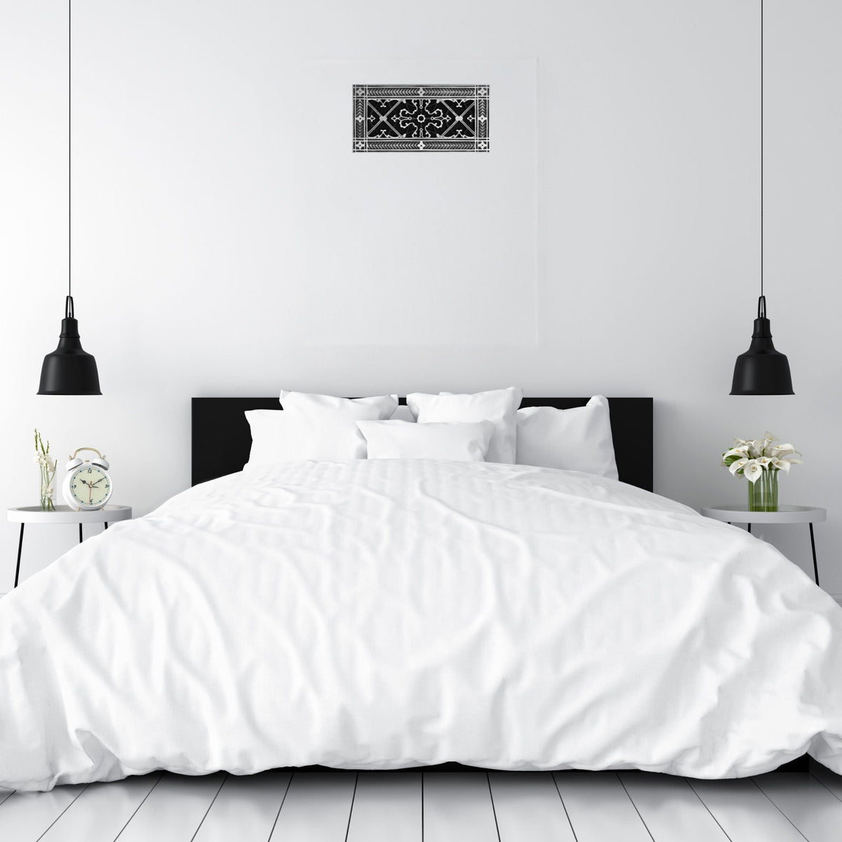 Bedroom vent cover - nickel vent- Craftsman style