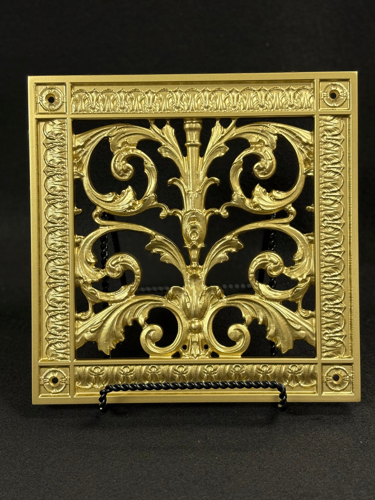 French Style-Louis XIV Grille:  Covers a 6"x6" Duct/Opening | Vent Cover