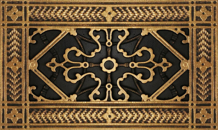 Vent Cover by Beaux-Arts Classic Products | Antique Brass | Craftsman style grille