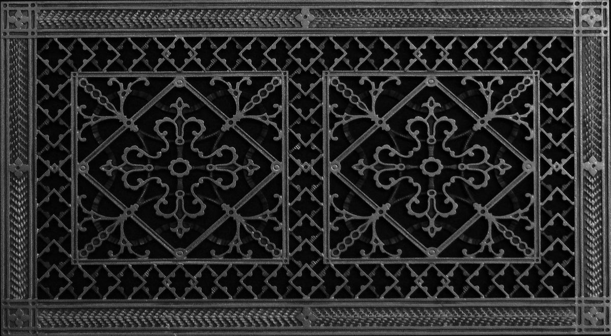 Craftsman Style Grille:  Covers a 10"x24" Duct/Opening | Vent Cover