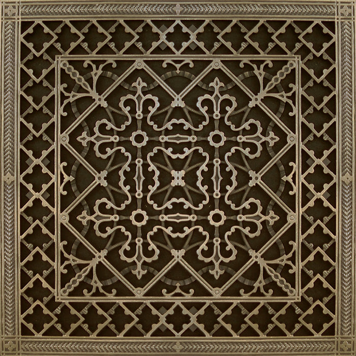 Craftsman Style Grille:  Covers a 24"x24" Duct/Opening | Vent Cover