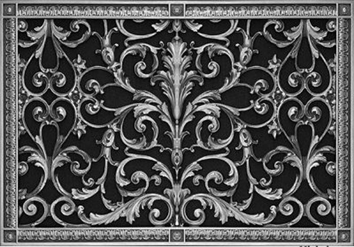 French Style-Louis XIV Grille:  Covers a 16"x24" Duct/Opening | Vent Cover
