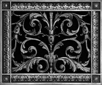 Louis XIV style vent cover by Beaux-Arts for an 8"x10" duct