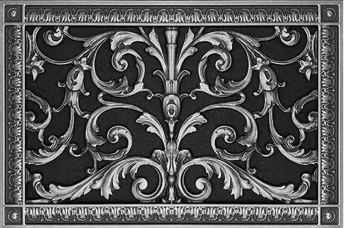 Louis XIV style vent cover made by Beaux-Arts Classic Products. 10x16 duct size