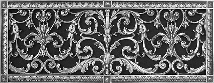 French Style Vent Cover by Beaux-Arts Classic Products. Nickel finsh