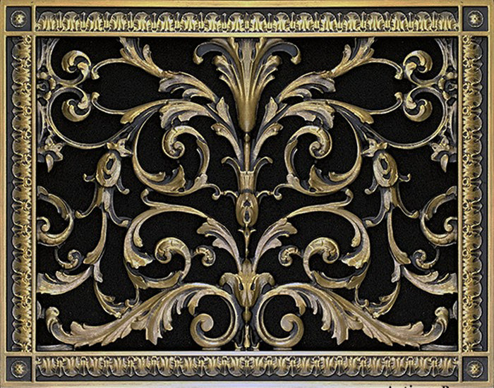 French Style-Louis XIV Grille:  Covers a 12"x16" Duct/Opening | Vent Cover