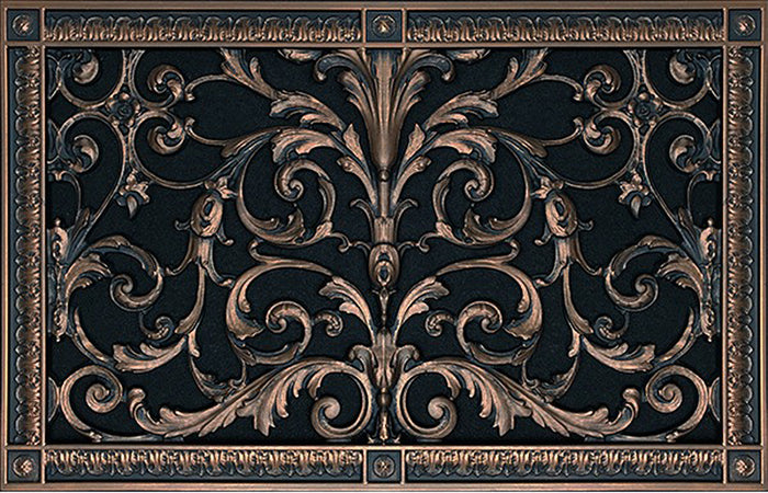 French Style-Louis XIV Grille:  Covers a 12"x20" Duct/Opening | Vent Cover