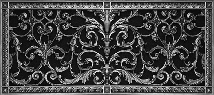 French Style-Louis XIV Grille:  Covers a 14"x30" Duct/Opening | Vent Cover