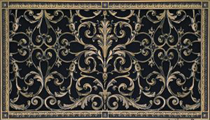 French Style-Louis XIV Grille:  Covers a 16"x30" Duct/Opening | Vent Cover