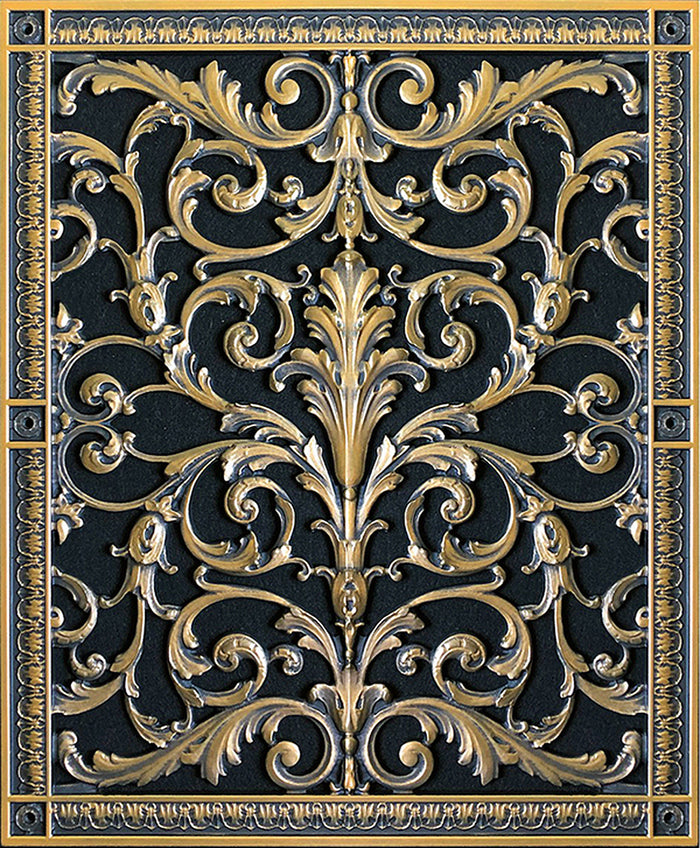 French Style-Louis XIV Grille:  Covers a 20" High x 16" Wide Duct/Opening | Vent Cover
