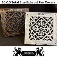 Exhaust Fan Cover | Craftsman Style Decorative Bathroom Fan Cover