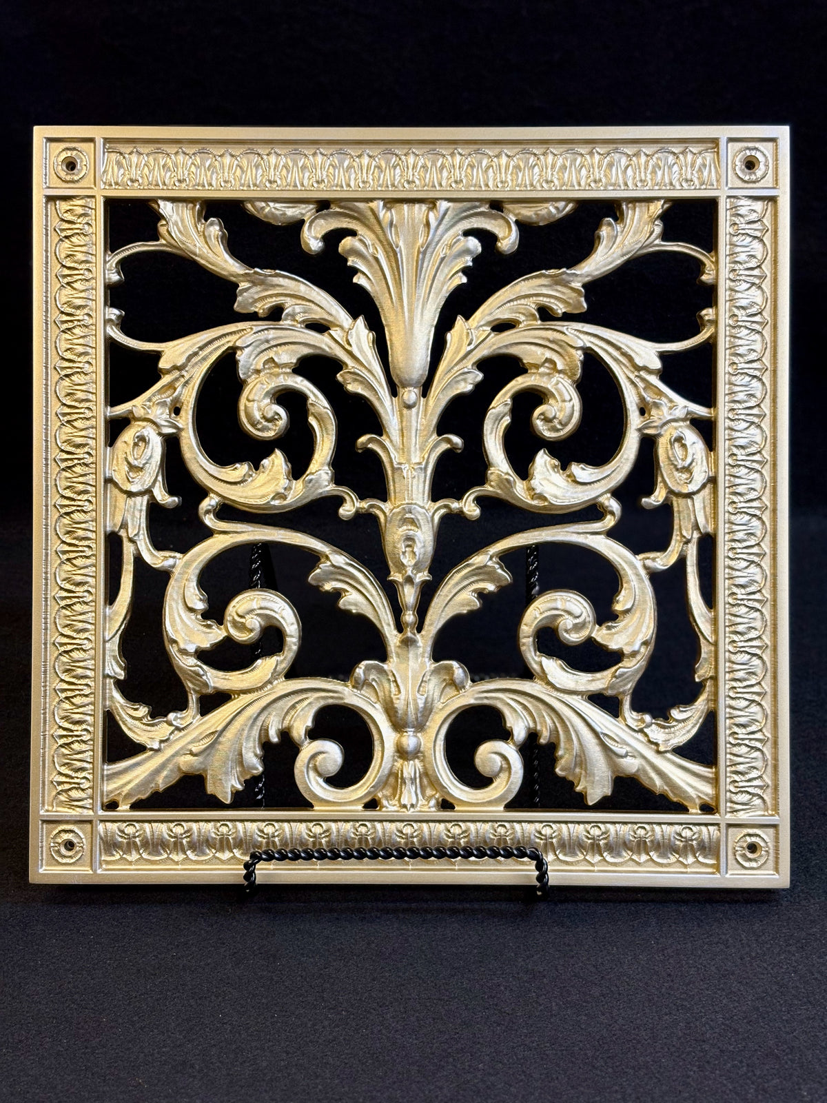 French Style-Louis XIV Grille:  Covers a 12"x12" Duct/Opening | Vent Cover