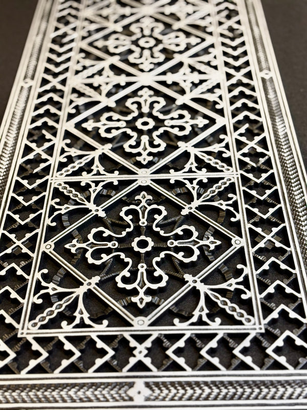 Craftsman Style Grille:  Covers a 12"x36" Duct/Opening | Vent Cover