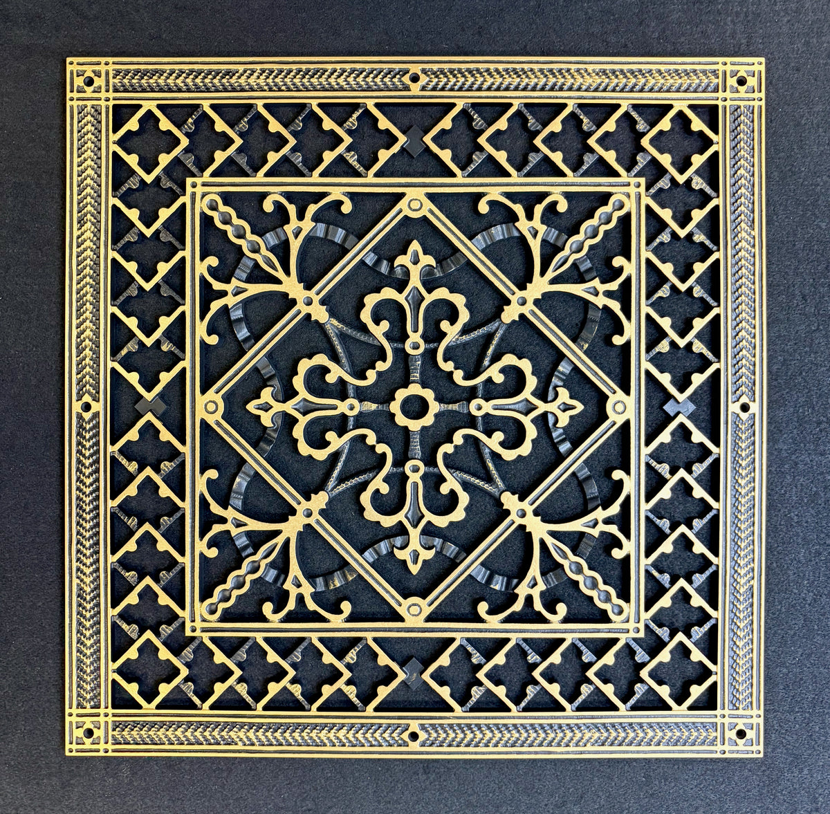 Craftsman Style Grille:  Covers an 18"x18" Duct/Opening | Vent Cover