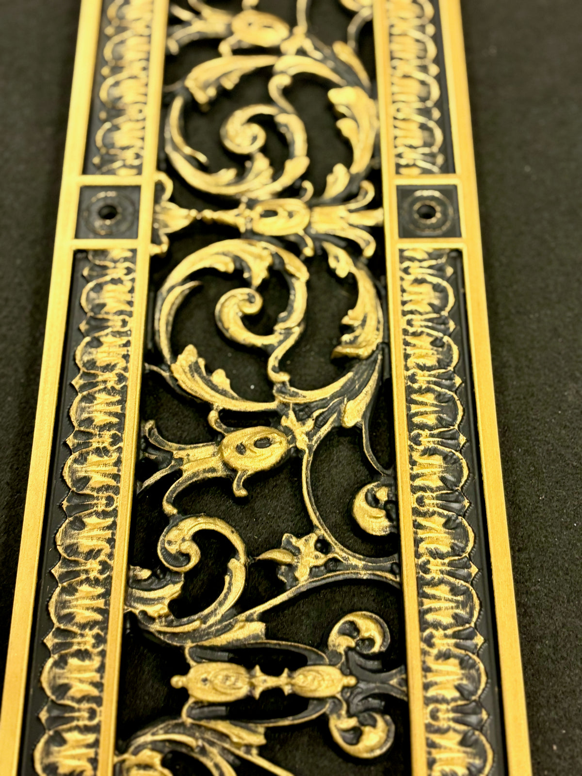 French Style-Louis XIV Style Grille:  Covers a 4"x24" Duct/Opening | Vent Cover