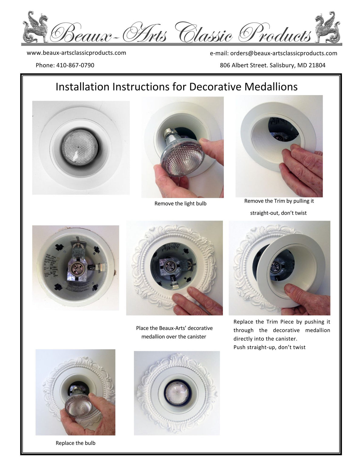 Recessed Light Covers | Victorian Medallion for 4" Canister (LR-141)