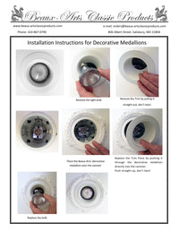Recessed Light Covers | Victorian Medallion for 4" Canister (LR-141)