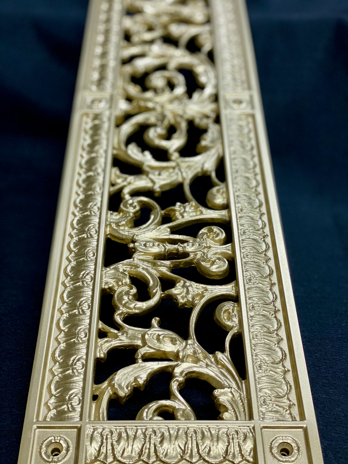 French Style-Louis XIV Style Grille:  Covers a 4"x24" Duct/Opening | Vent Cover