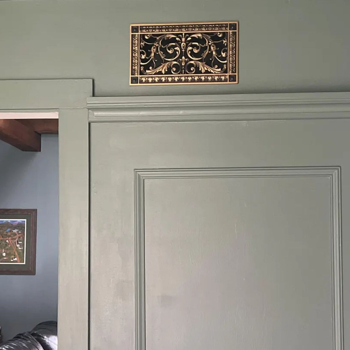 French Style-Louis XIV Grille:  Covers a 6"x12" Duct/Opening | Vent Cover