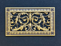 French Style-Louis XIV Grille:  Covers a 6"x12" Duct/Opening | Vent Cover