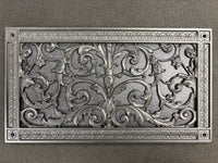 Decorative Foundation Vent Cover| Beaux-Arts Classic Products| Louis XIV style in black with ABS backer
