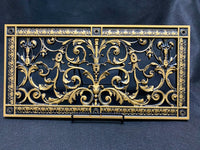 French Style-Louis XIV Grille:  Covers an 8"x18" Duct/Opening | Vent Cover