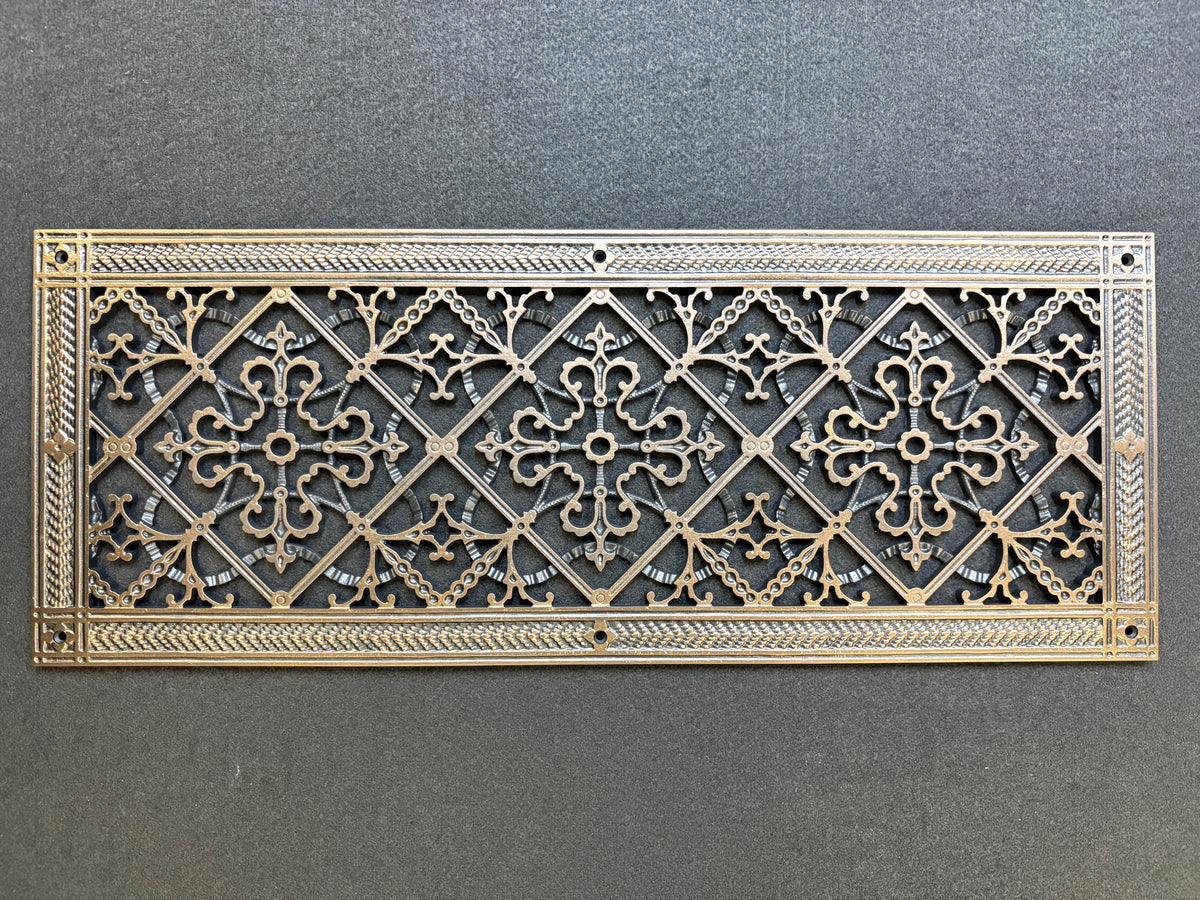 Craftsman Style Grille:  Covers an 8"x24" Duct/Opening | Vent Cover
