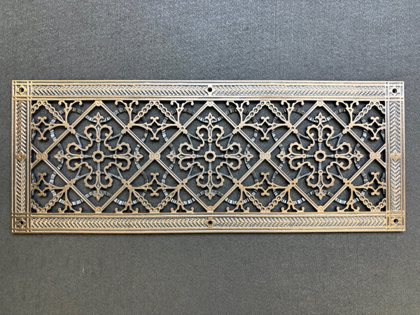Craftsman Style Grille:  Covers an 8"x24" Duct/Opening | Vent Cover
