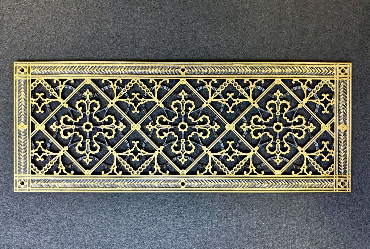 Craftsman Style Grille:  Covers an 8"x24" Duct/Opening | Vent Cover