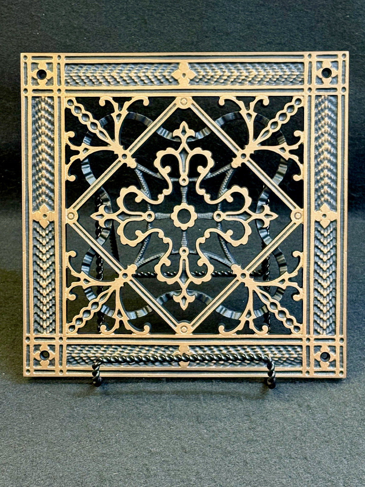 Craftsman Style Grille:  Covers an 8"x 8" Duct/Opening | Vent Cover