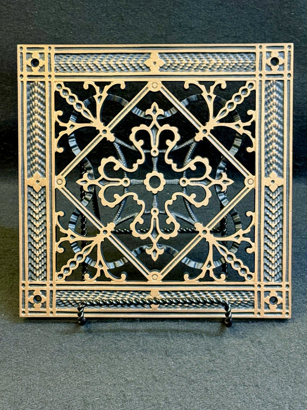 Craftsman Style Grille:  Covers an 8"x 8" Duct/Opening | Vent Cover