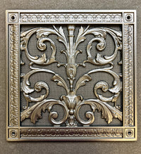 Exhaust fan cover by Beaux-Arts | Louis XIV style in black | 10x10 total size