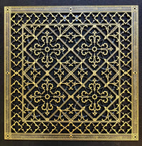 Craftsman Style Grille:  Covers a 24"x24" Duct/Opening | Vent Cover