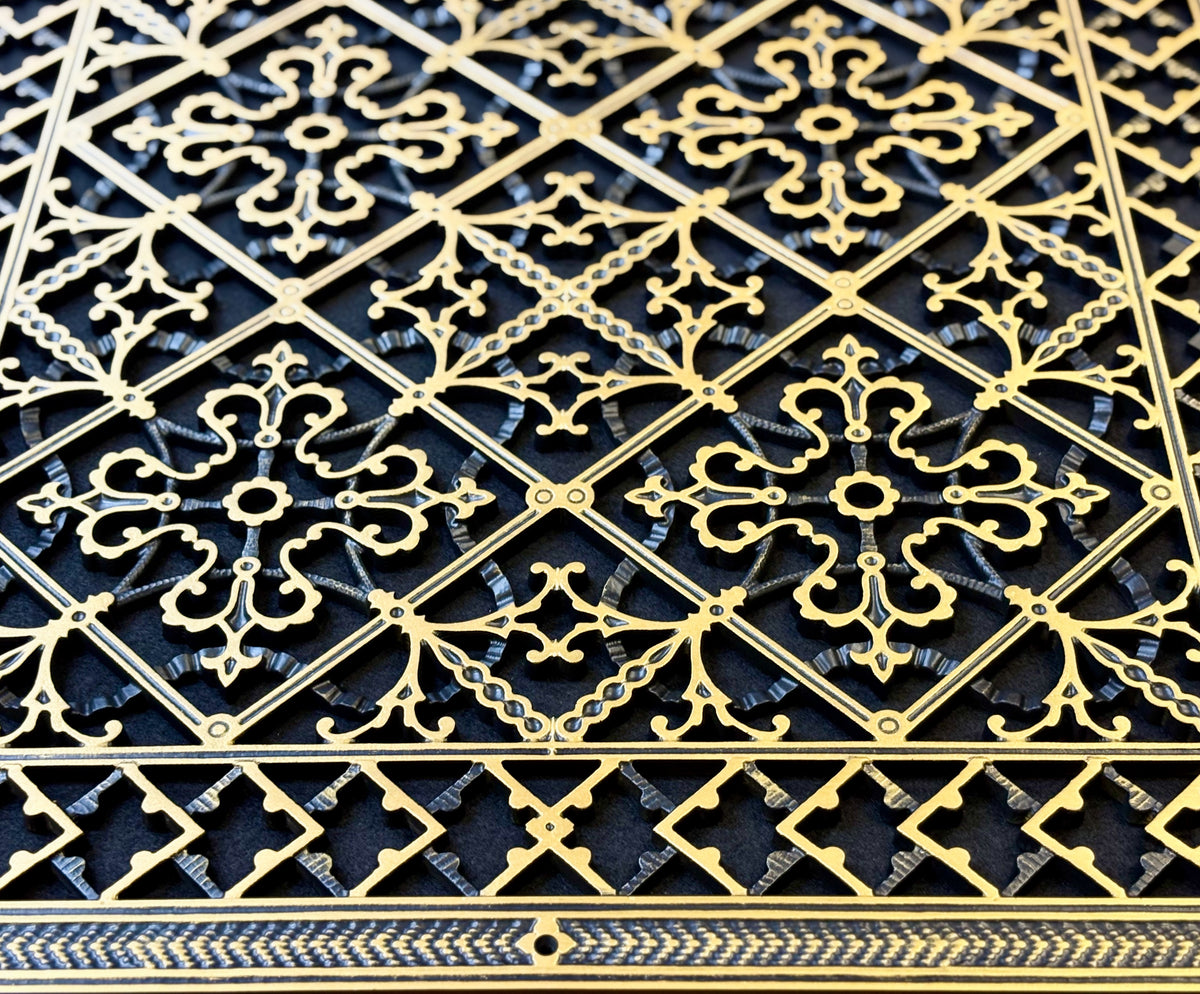 Craftsman Style Grille:  Covers a 24"x36" Duct/Opening | Vent Cover