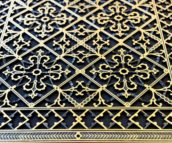 Craftsman Style Grille:  Covers a 24"x36" Duct/Opening | Vent Cover