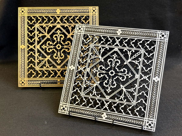 Craftsman Style Grille:  Covers a 10"x10" Duct/Opening | Vent Cover