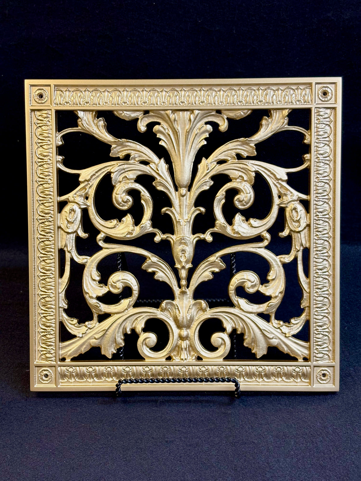 French Style-Louis XIV Grille:  Covers a 12"x12" Duct/Opening | Vent Cover