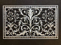 French Style-Louis XIV Grille:  Covers a 14"x24" Duct/Opening | Vent Cover