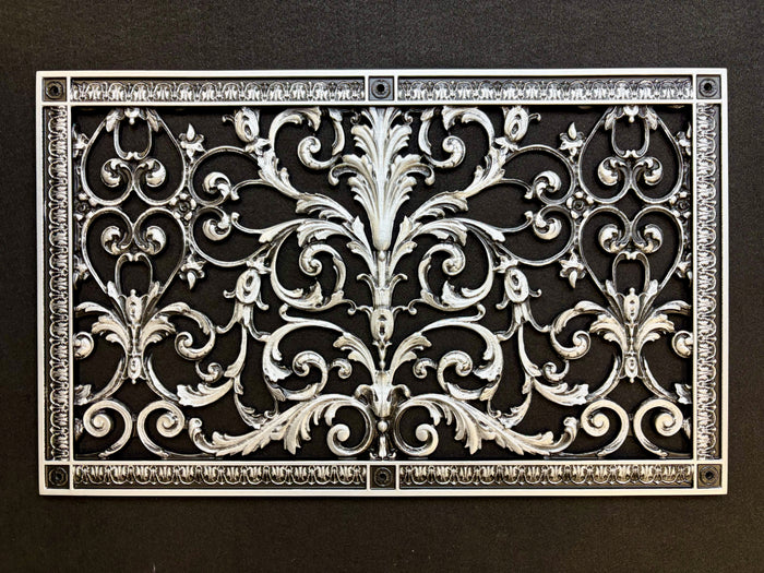 French Style-Louis XIV Grille:  Covers a 14"x24" Duct/Opening | Vent Cover