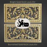 French Style-Louis XIV Grille:  Covers a 6"x14" Duct/Opening | Vent Cover