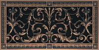 Louis XIV style vent cover by Beaux-Arts Classic Products for an 8"x18" duct