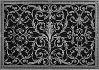 French Style-Louis XIV Grille:  Covers a 20" High x 30" Wide Duct/Opening | Vent Cover