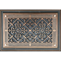 Beaux-Arts foundation vent in rubbed bronze, Craftsman style. For use on your homes' exterior - traditional and encapsulated crawl spaces