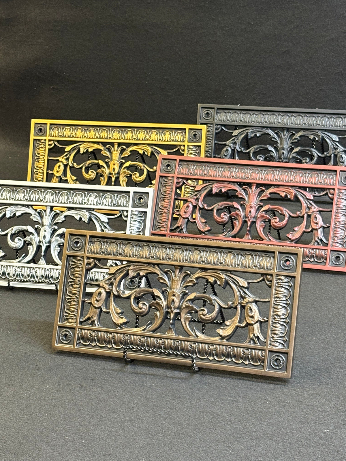 French Style-Louis XIV Grille:  Covers a 4"x10" Duct/Opening | Vent Cover