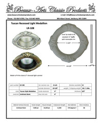 Recessed Lighting Trim for a 6" Canister (LR-108) Tuscan