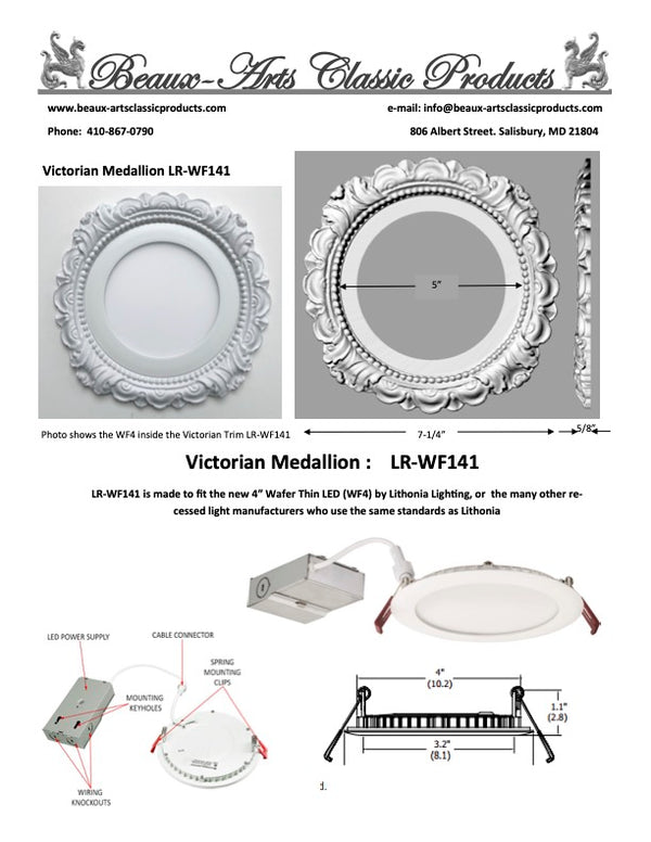 Recessed Lighting Trim for 4" Wafer Thins ( LR-WF141)