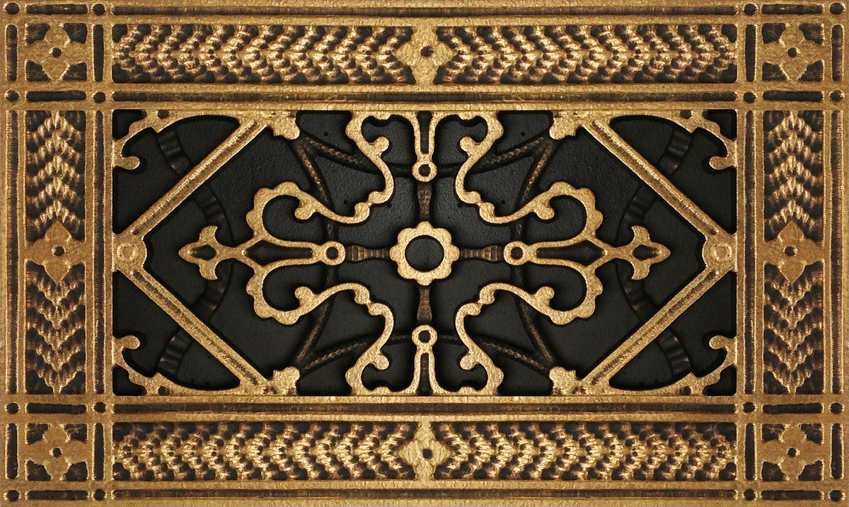 Vent Cover by Beaux-Arts Classic Products | Antique Brass | Craftsman style grille